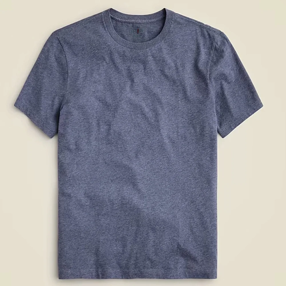 J.Crew essential tee blue heathered short sleeve cotton T-shirt Size L